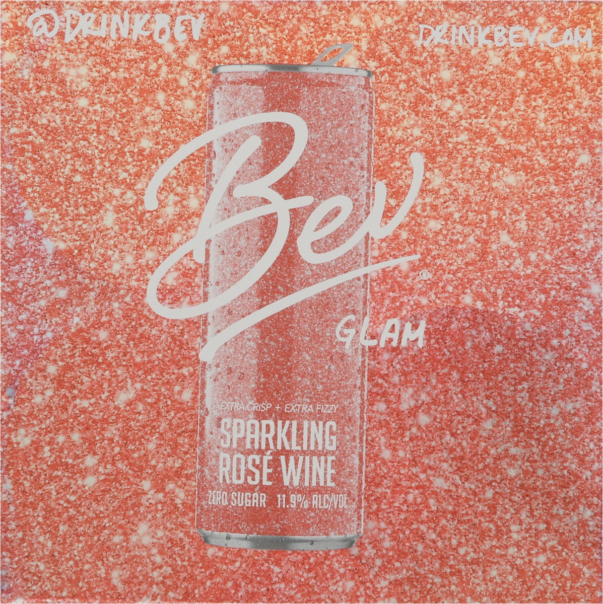 slide 9 of 9, Bev Glam Rose Sparkling Wine 4 Pk, 4 ct; 1 liter