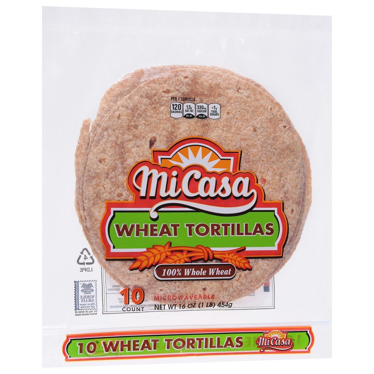 slide 9 of 9, MiCasa Wheat Tortilla 10 ea, 10 ct