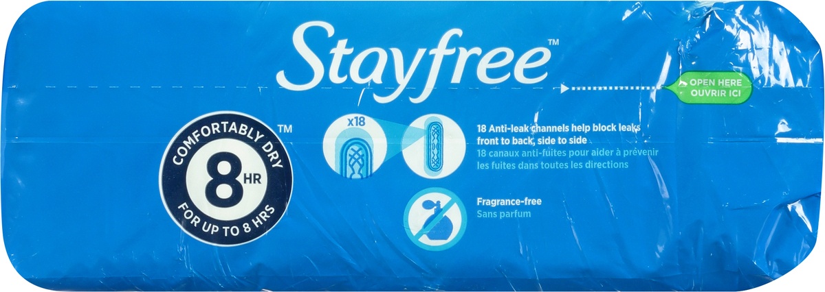 slide 4 of 9, Stayfree No Wings Maxi Super Pads, 48 ct