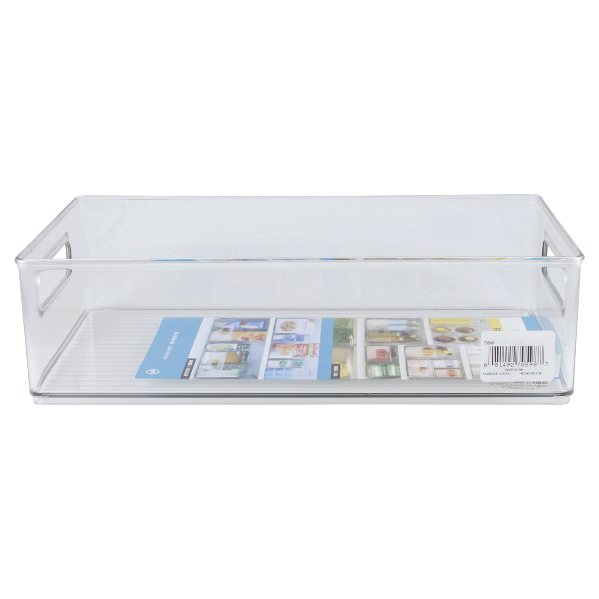 slide 2 of 3, InterDesign Clear Fridge Bin 8 x 4, 1 ct