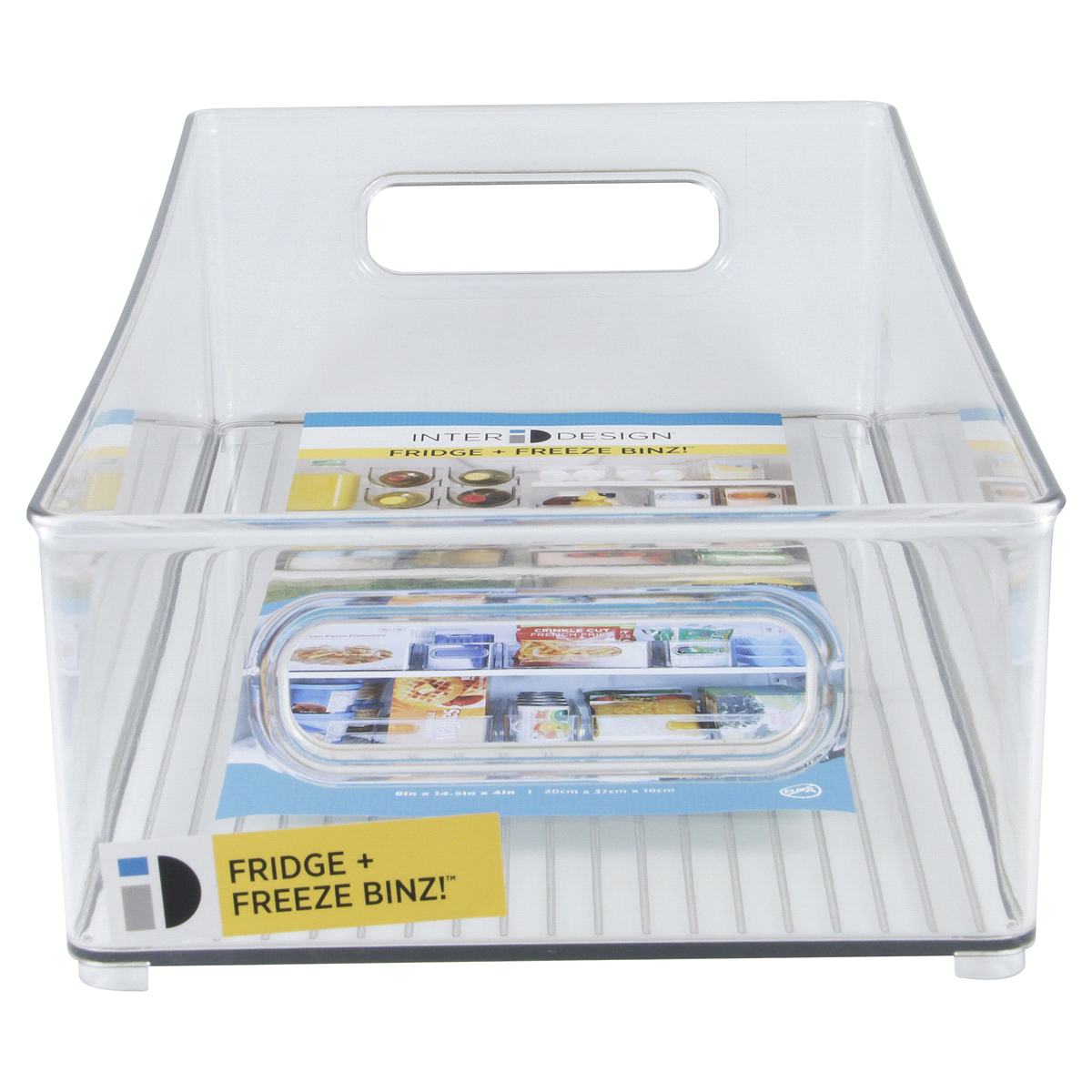 slide 1 of 3, InterDesign Clear Fridge Bin 8 x 4, 1 ct