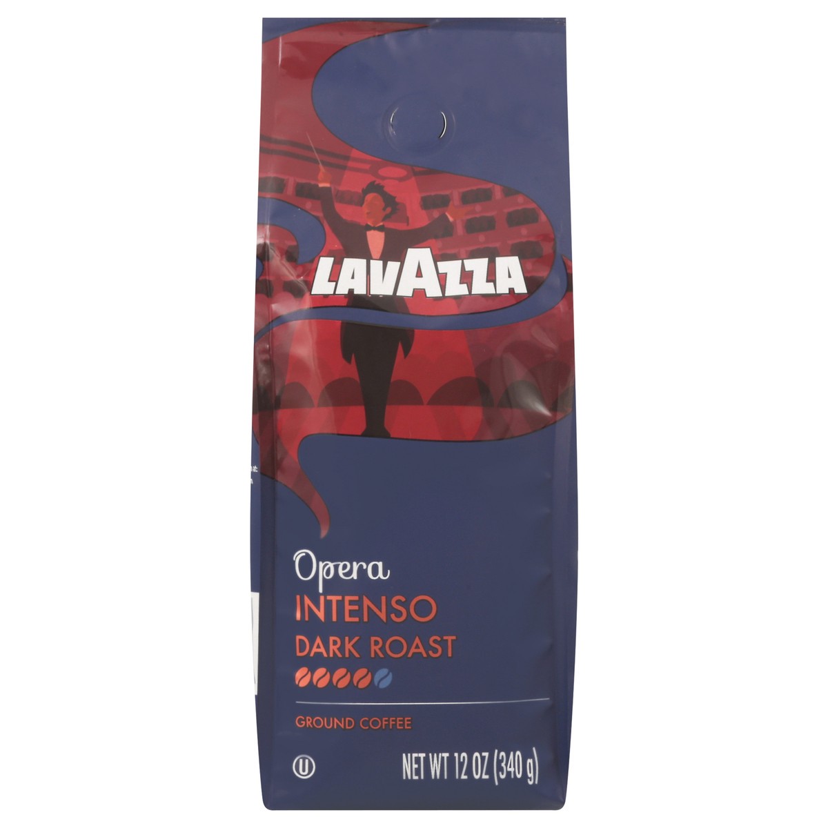 slide 1 of 9, Lavazza Dark Roast Ground Opera Intenso Coffee 12 oz, 12 oz