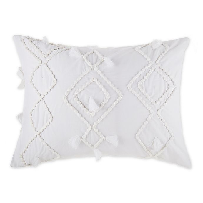 slide 1 of 1, Global Caravan Lyric Standard Pillow Sham - White, 1 ct