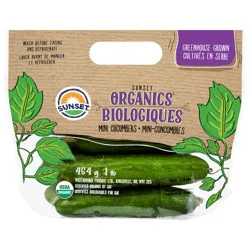SUNSET Organic Mini Cucumbers, 1lb