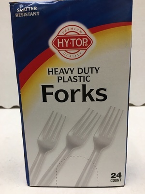 slide 1 of 1, Hy-Top Plastic Forks, 1 ct