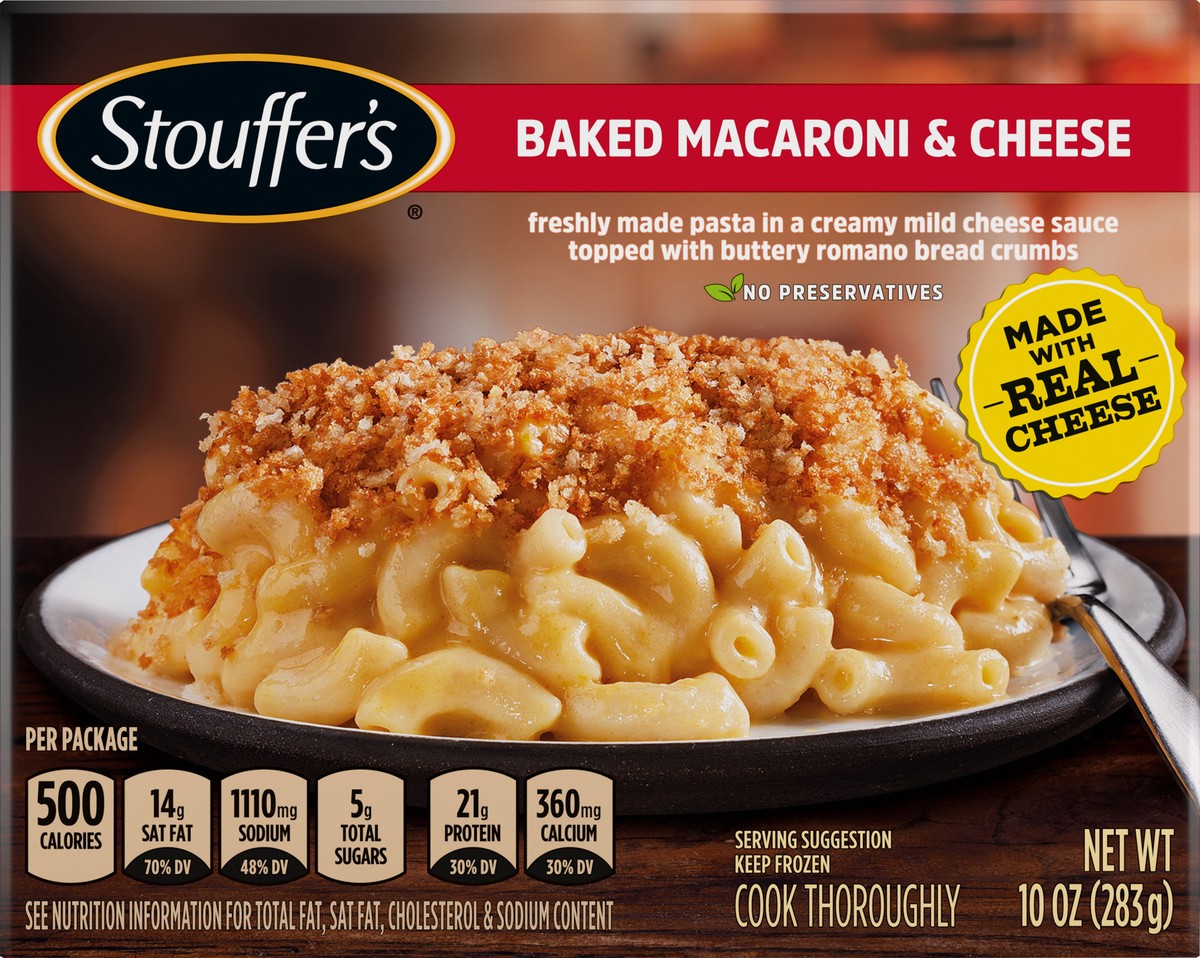 slide 9 of 11, Stouffer's Baked Macaroni & Cheese, 10 oz