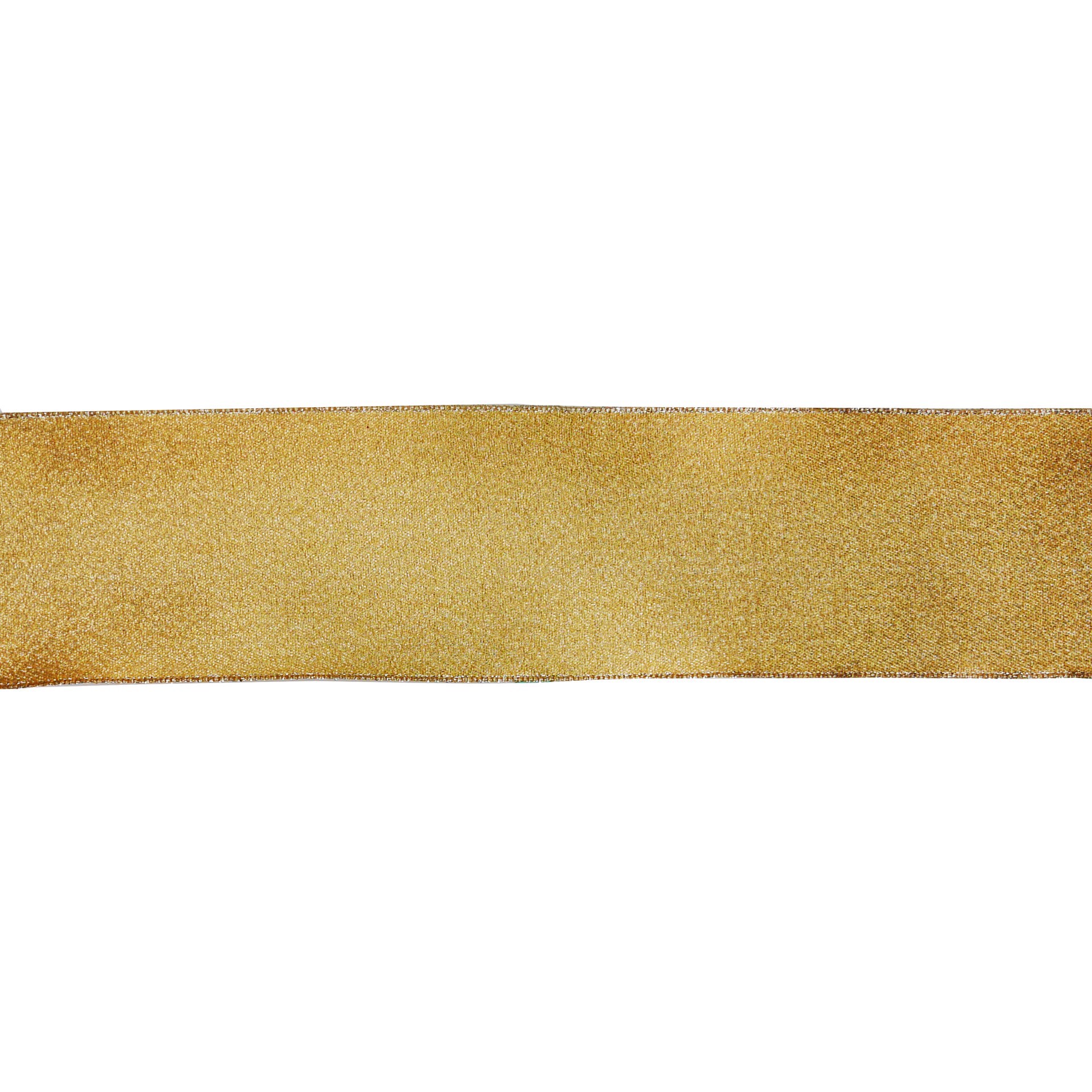slide 2 of 3, 2.5" X 20ft. Gold Wired Shimmer Ribbon By Celebrate It, 2.5 in x 20 ft