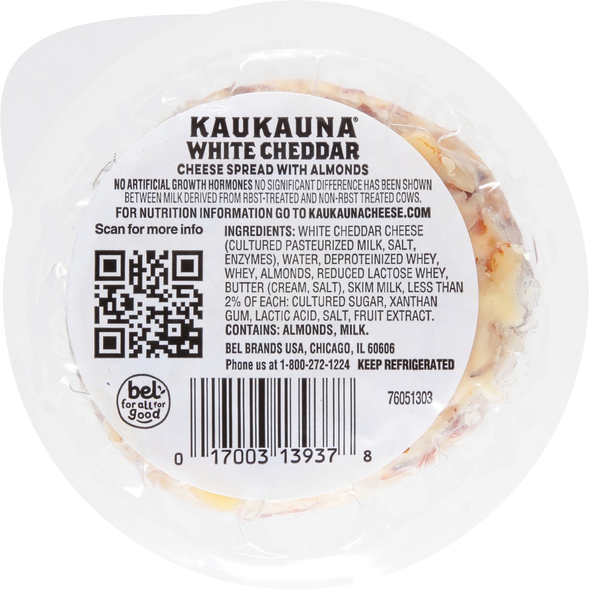 slide 8 of 9, Kaukauna Cheeseball White Cheddar Spreadable Cheese with Almonds 6 oz, 6 oz