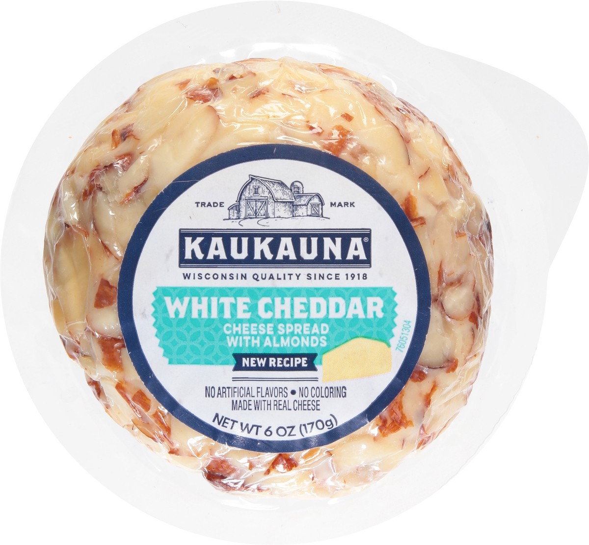 slide 3 of 9, Kaukauna Cheeseball White Cheddar Spreadable Cheese with Almonds 6 oz, 6 oz