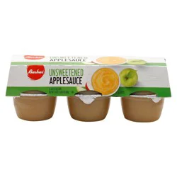 Bashas' Unsweetened Apple Sauce, 6 - 4 oz Cups