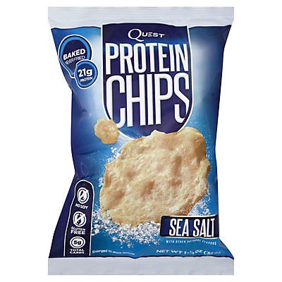 slide 1 of 5, Quest Protein Chips Sea Salt, 1.125 oz