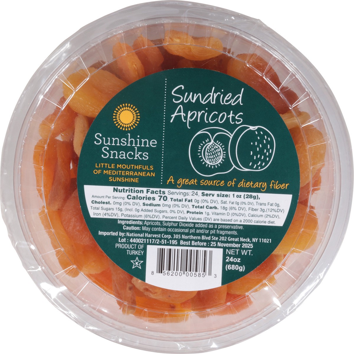 slide 13 of 13, Sunshine Snacks-apricots - 24 OZ, 24 oz