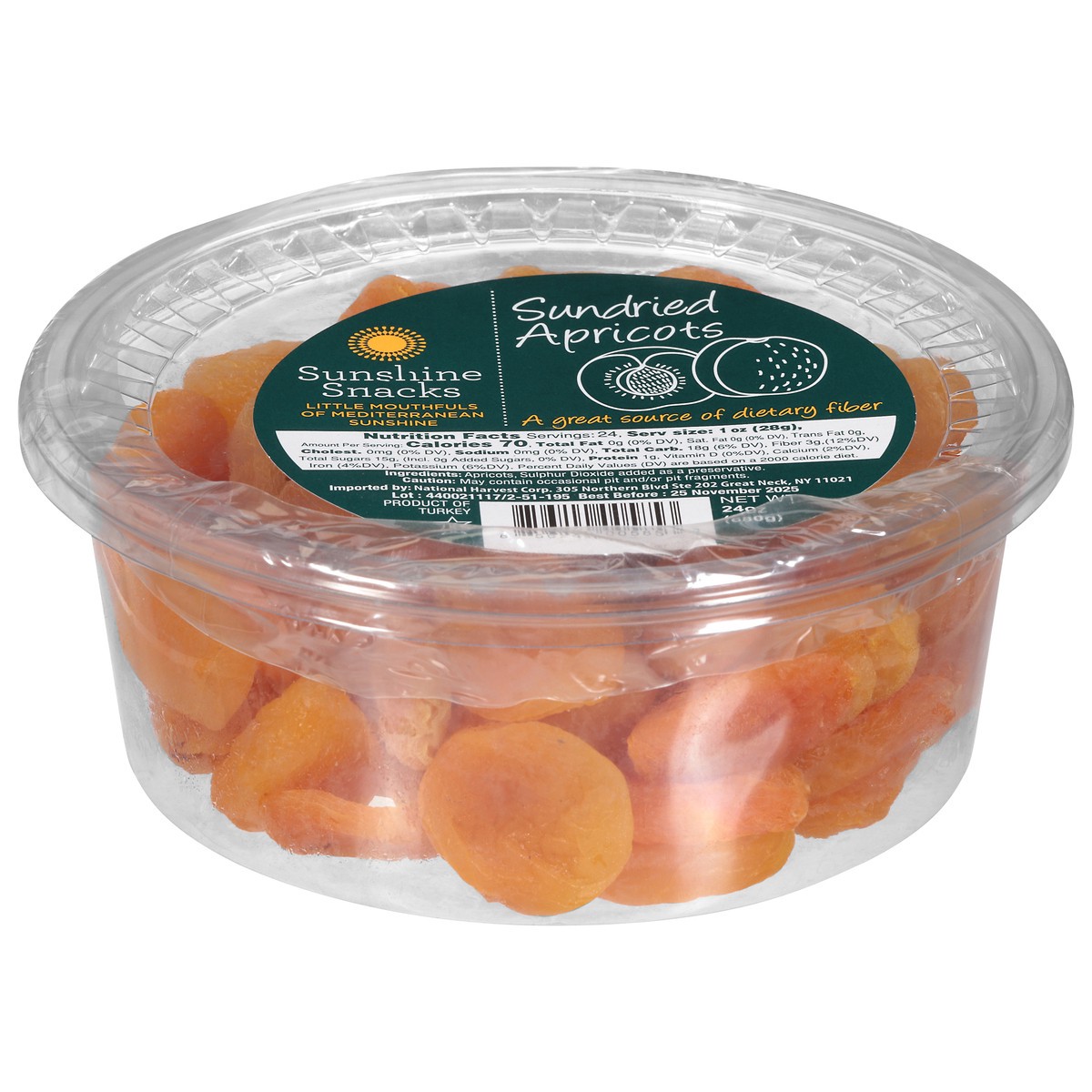 slide 3 of 13, Sunshine Snacks-apricots - 24 OZ, 24 oz