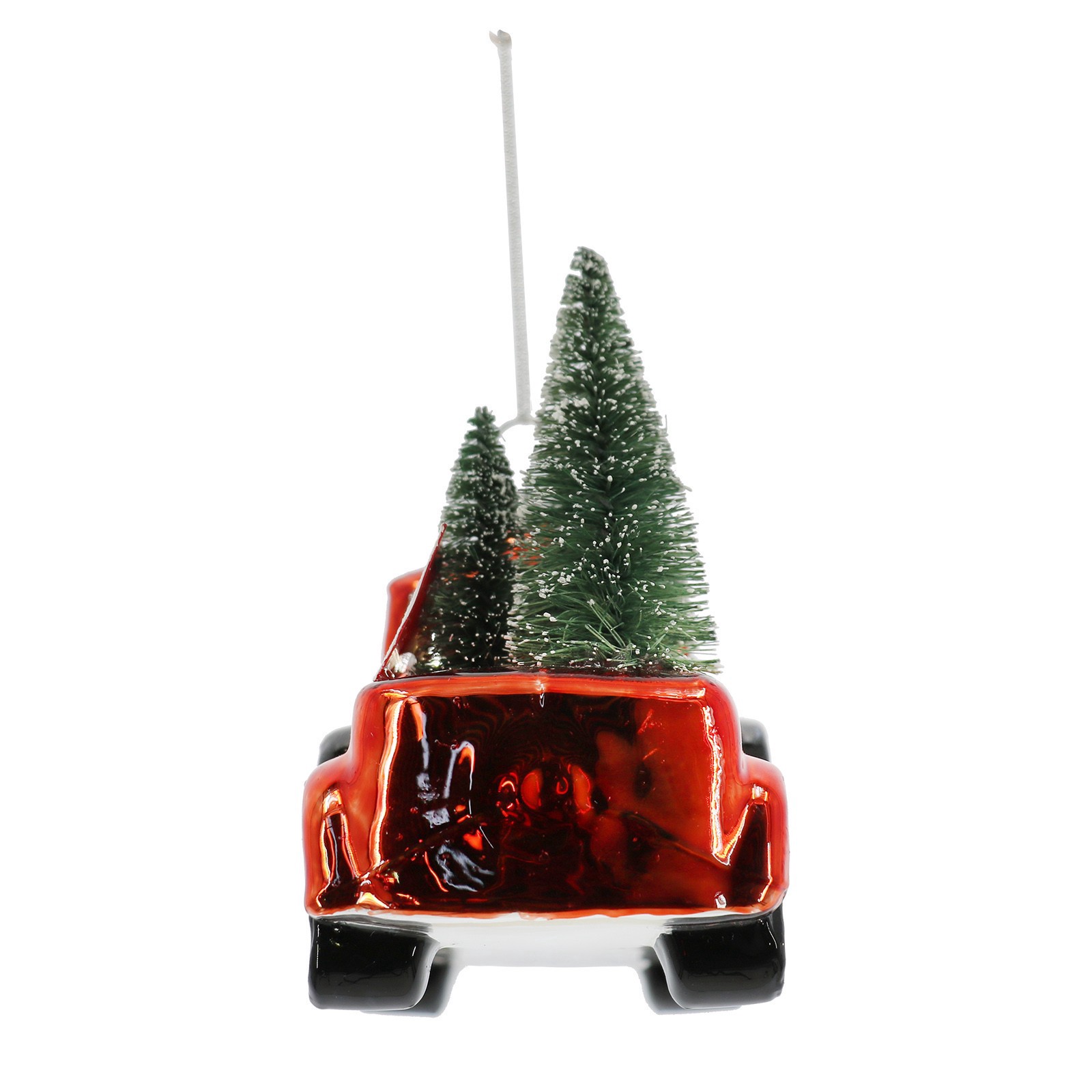 slide 2 of 4, 4.5" Truck With Christmas Tree Glass Ornament By Ashland, 4.5 in