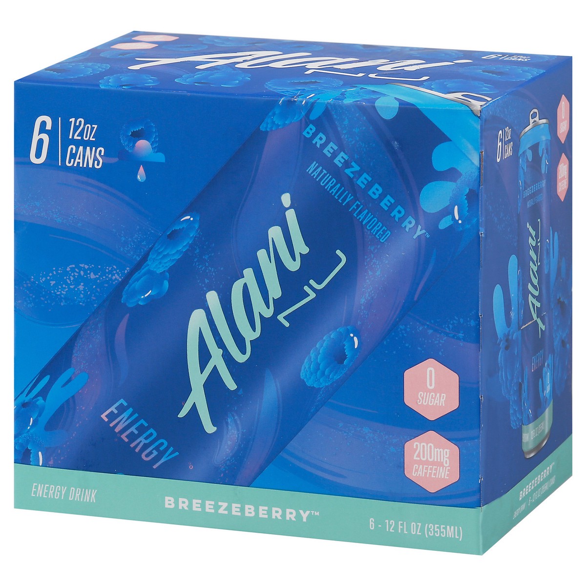 slide 3 of 9, Alani Nu Breezeberry Energy Drink 6 - 12 fl oz Cans, 6 ct