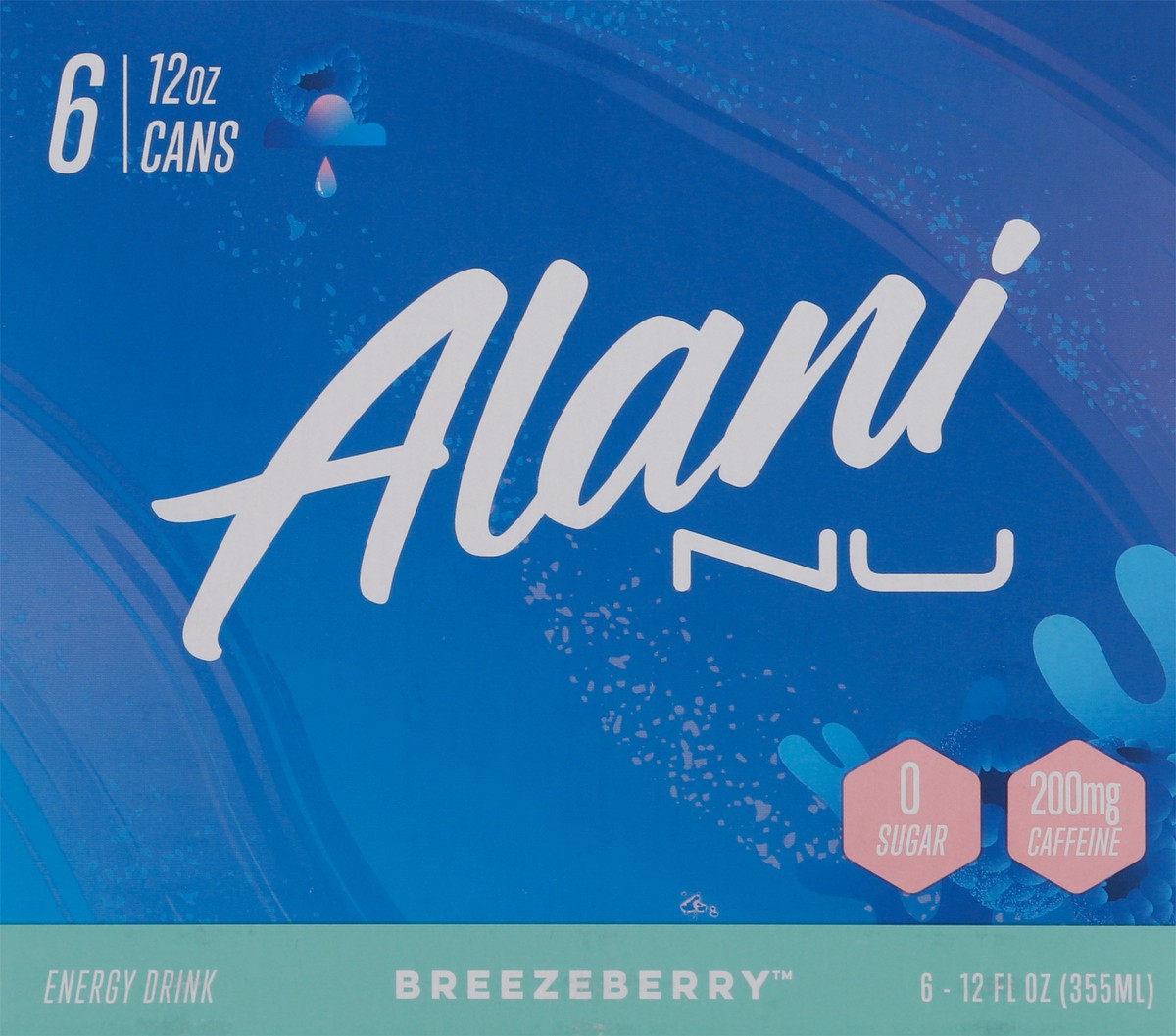 slide 5 of 9, Alani Nu Breezeberry Energy Drink 6 - 12 fl oz Cans, 6 ct