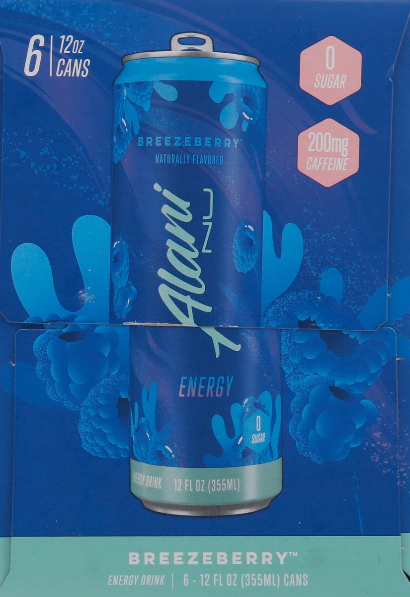 slide 8 of 9, Alani Nu Breezeberry Energy Drink 6 - 12 fl oz Cans, 6 ct