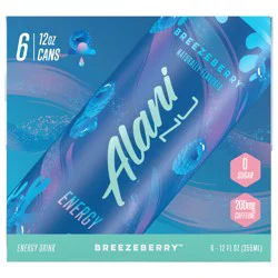 Alani Nu Energy Drink Breezeberry 12oz 6Ct