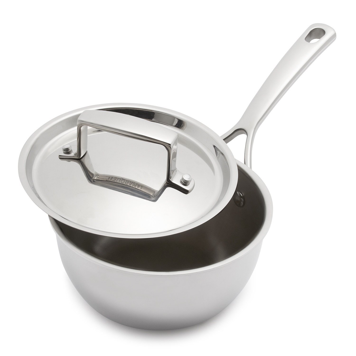 slide 1 of 1, La Marque 84 Stainless Steel Saucepans with Lid, 1.5 qt