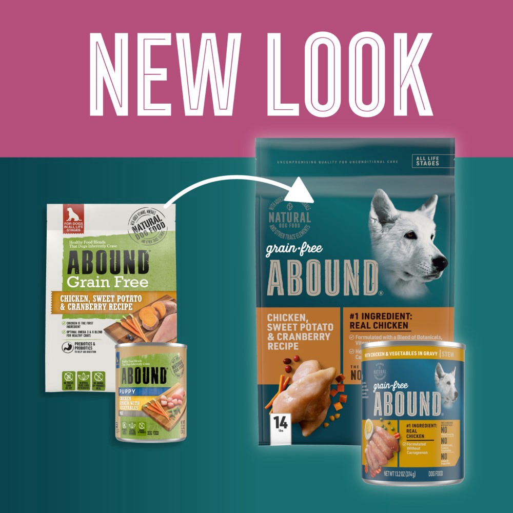 slide 2 of 6, Abound Grilled Chicken & Beef Multipack Wet Dog Food, 12 ct; 3.5 oz