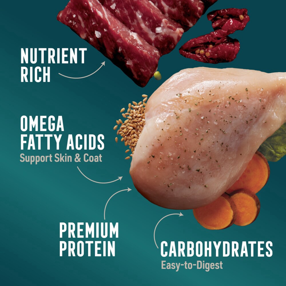 slide 6 of 6, Abound Grilled Chicken & Beef Multipack Wet Dog Food, 12 ct; 3.5 oz