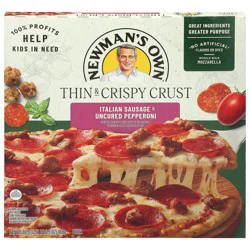 Newman's Own Thin & Crispy Crust Italian Sausage & Uncured Pepperoni Pizza 16.5 oz