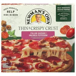 Newman's Own Thin & Crispy Crust Italian Sausage & Uncured Pepperoni Pizza 16.5 oz