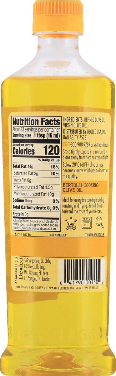 slide 11 of 15, Bertolli Cooking Olive Oil, 16.9 fl oz, 16.9 fl oz