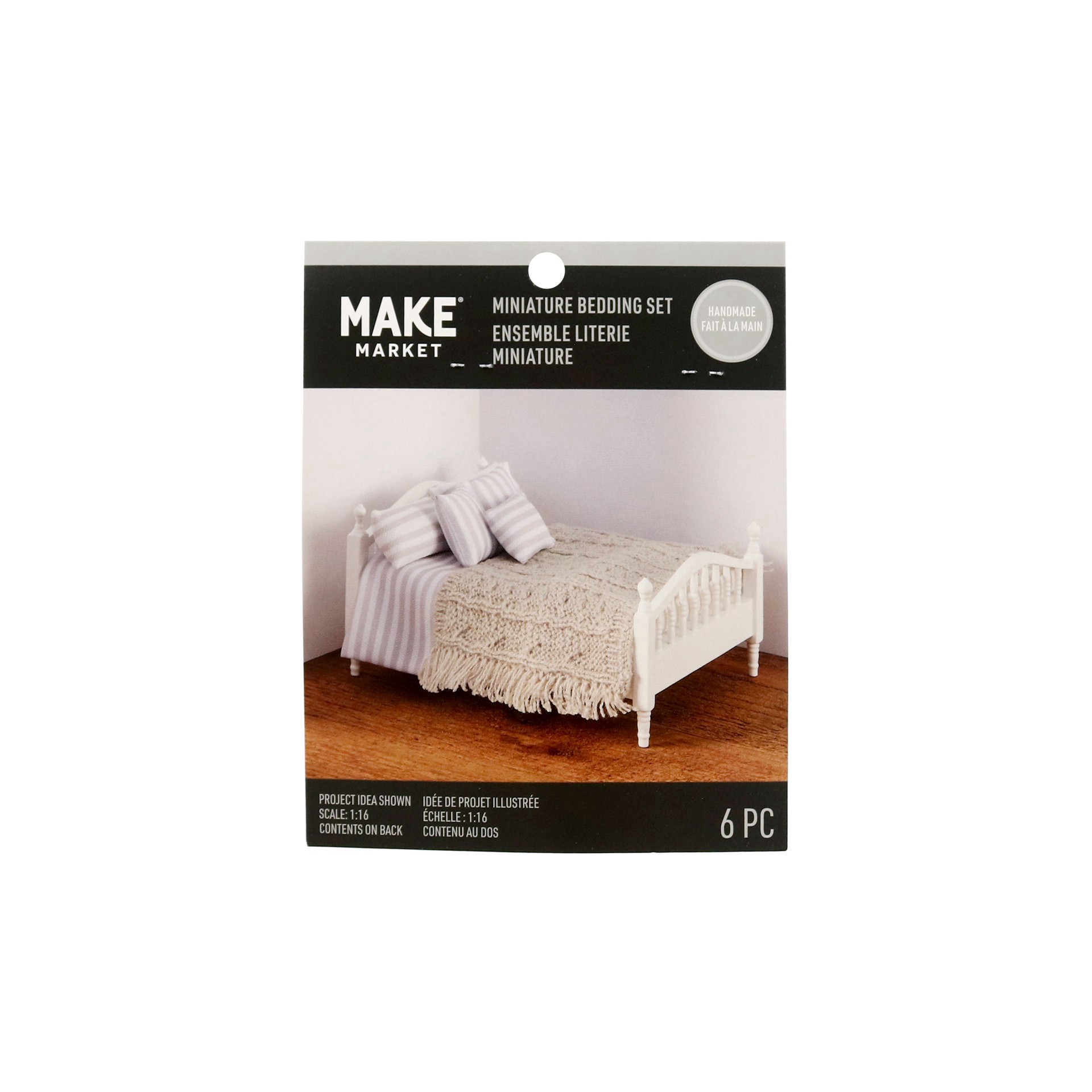slide 2 of 2, Miniature Gray Stripe Bedding Set By Make Market, 6 ct
