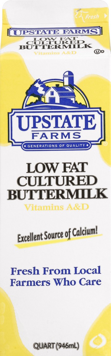 slide 2 of 4, Upstate Farms Lowfat Cultured Buttermilk 1 qt Jug, 1 qt