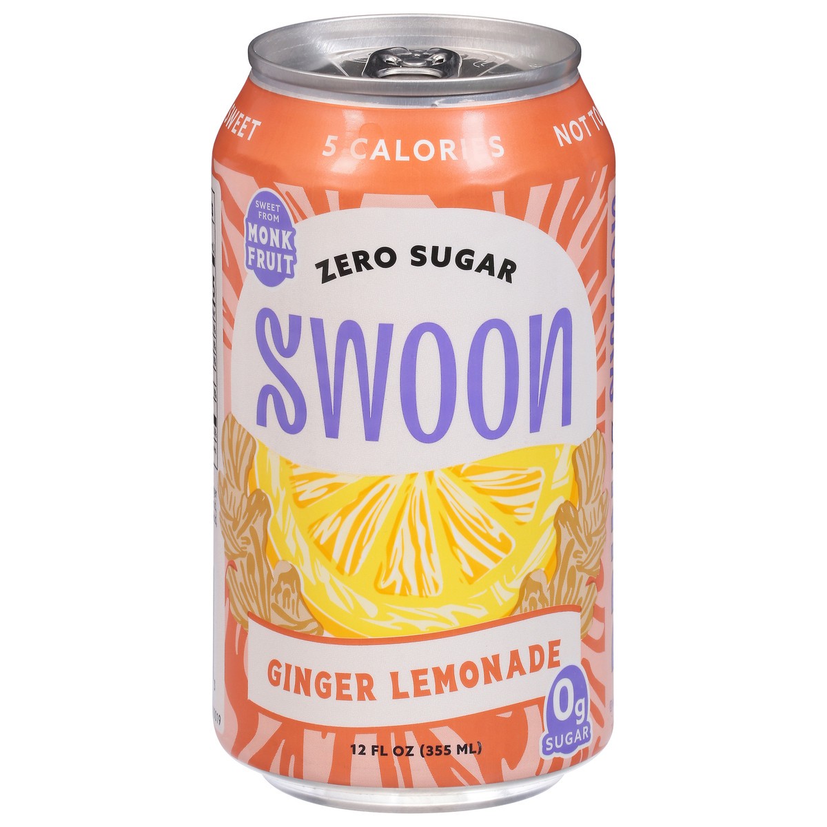 slide 8 of 14, Swoon 12oz Zero Sugar Ginger Lemonade, 12 fl oz