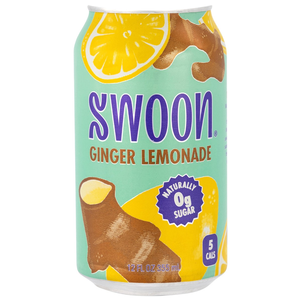 slide 1 of 14, Swoon 12oz Zero Sugar Ginger Lemonade, 12 fl oz