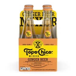Topo Chico Mixer Ginger Beer Glass Bottles- 4 ct