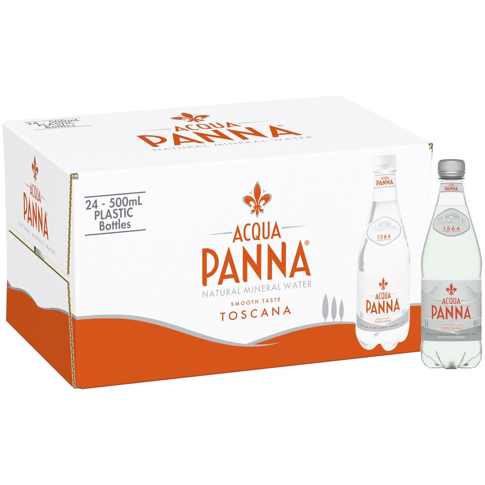slide 2 of 6, ACQUA PANNA Natural Mineral Water Bottles, 24 ct; 500 ml