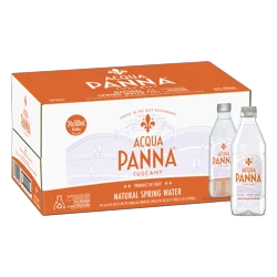 Acqua Panna Natural Spring Water, 16.9 fl oz plastic water bottles (24 pack) - 405.6 oz