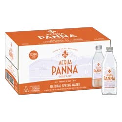 Acqua Panna Natural Spring Water, 16.9 fl oz plastic water bottles (24 pack) - 405.6 oz