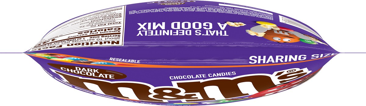 slide 3 of 7, M&M's Dark Chocolate Candy, Sharing Size, 10.1 oz Bag, 10.1 oz