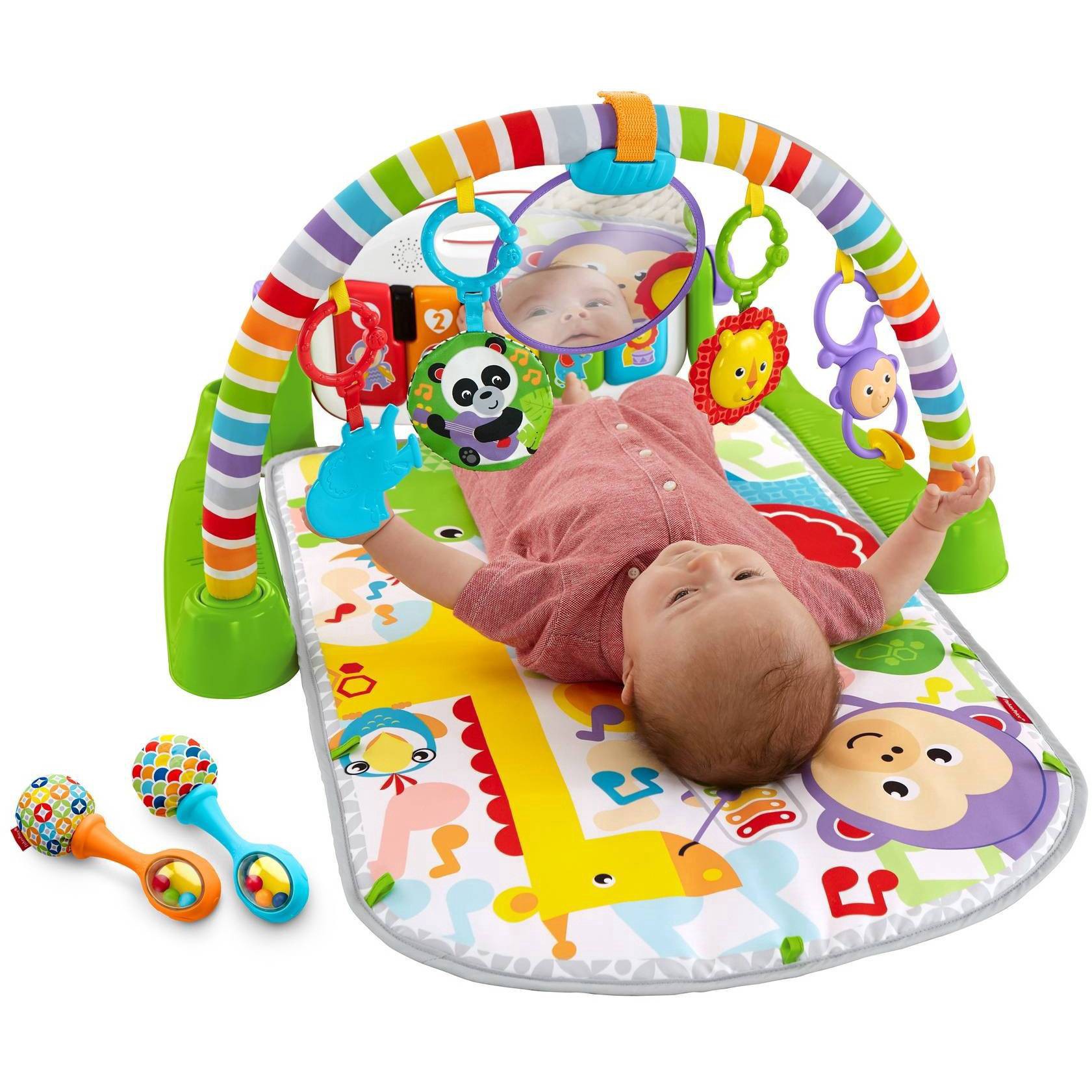 slide 8 of 11, Fisher-Price Deluxe Kick & Play Piano Gym, 1 ct