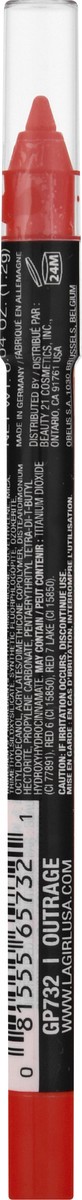 slide 9 of 9, L.A. Girl Shockwave Outrage GP732 Neon Lipliner 0.04 oz, 0.04 oz