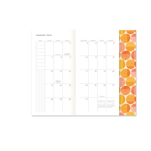 slide 4 of 8, 2024 Orange Circle Studio Weekly/Monthly Duplex Planner, Southwest Desert, 4"" X 7-3/4"", January To December 2024 , 24514, 1 ct