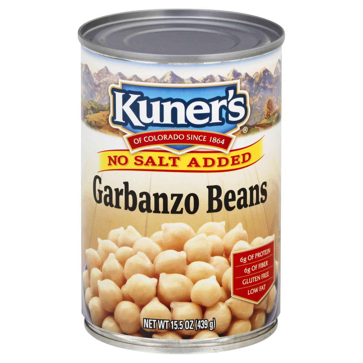 slide 5 of 13, Kuner's No Salt Added Garbanzo Beans 15.5 oz, 15.5 oz