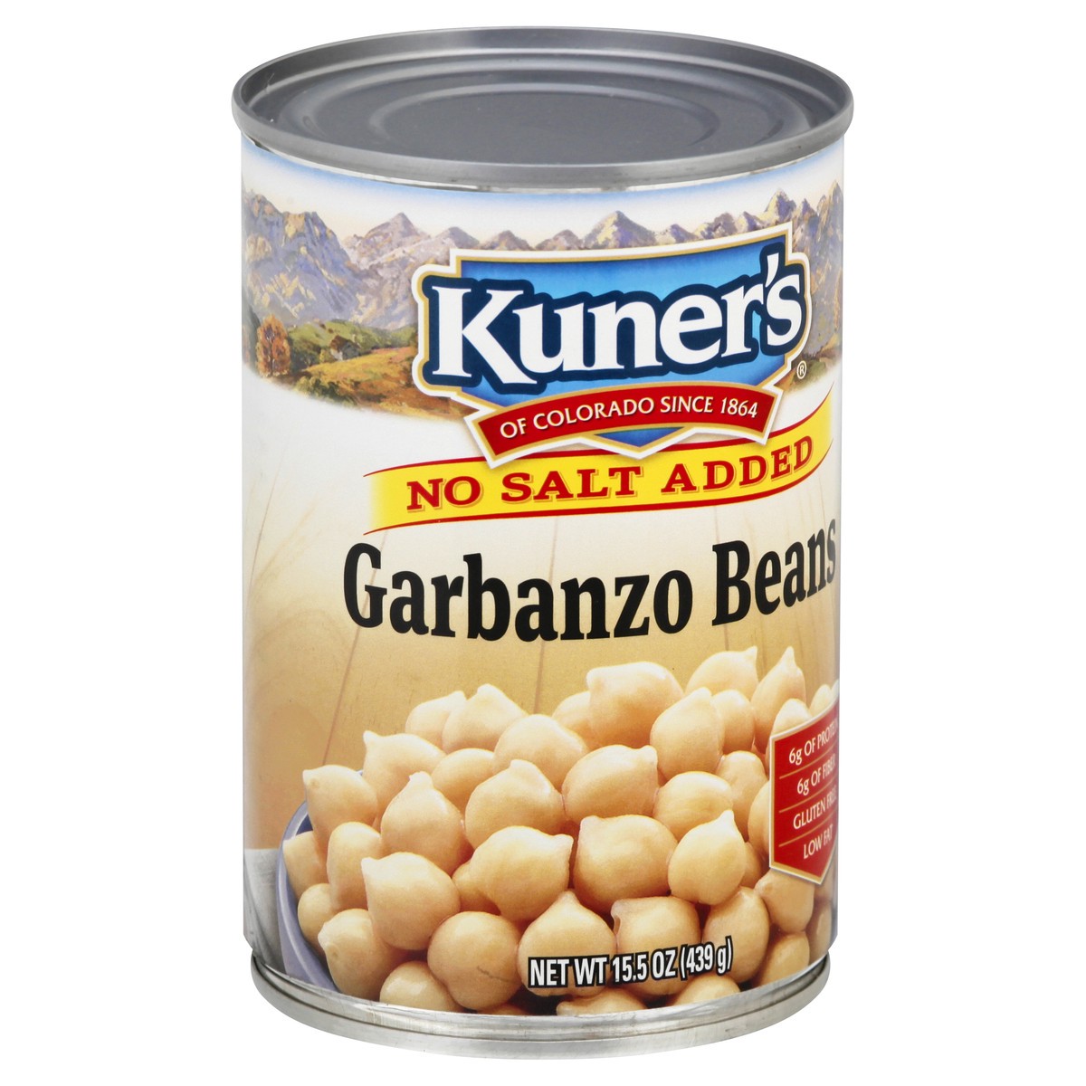 slide 12 of 13, Kuner's No Salt Added Garbanzo Beans 15.5 oz, 15.5 oz