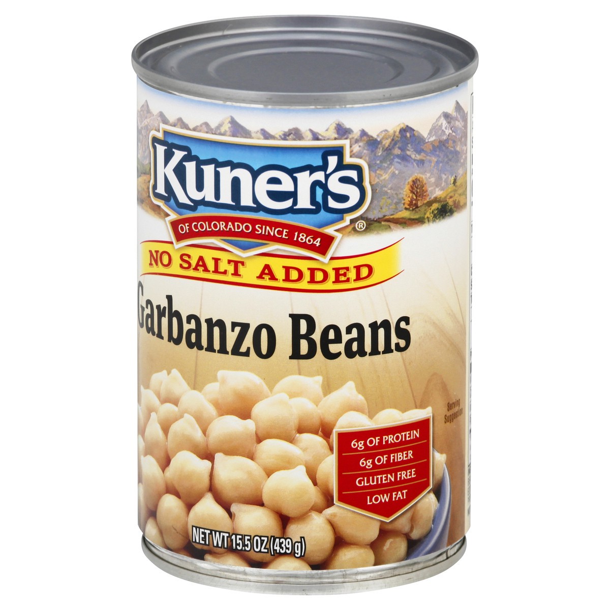 slide 9 of 13, Kuner's No Salt Added Garbanzo Beans 15.5 oz, 15.5 oz