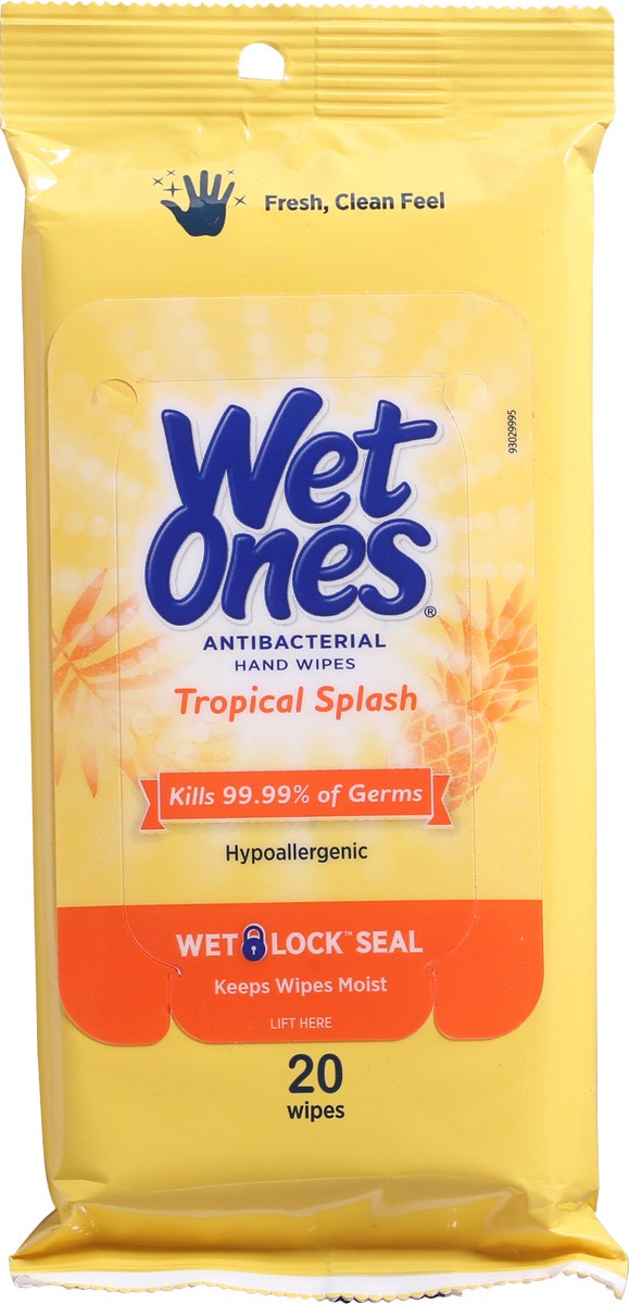 slide 6 of 9, Wet Ones Antibacterial Tropical Splash Hand Wipes 20 ea, 20 ct