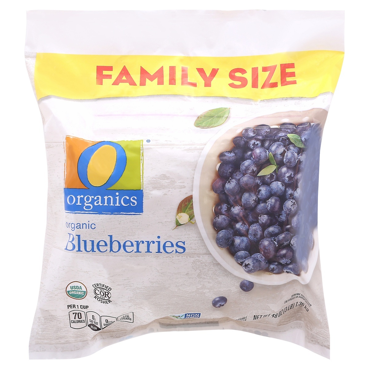 slide 1 of 1, O Organics Organic Blueberries, 3 lb