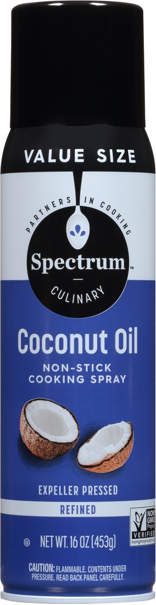 slide 8 of 9, Spectrum Culinary Coconut Oil Non-Stick Cooking Spray 16 oz. Can, 16 oz