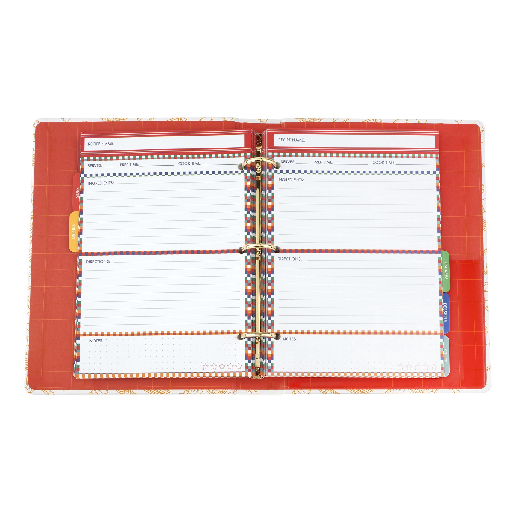 slide 2 of 3, 9.25" Secret Family Recipes Binder By Ashland, 7.25 in x 9.25 in x 1.5 in