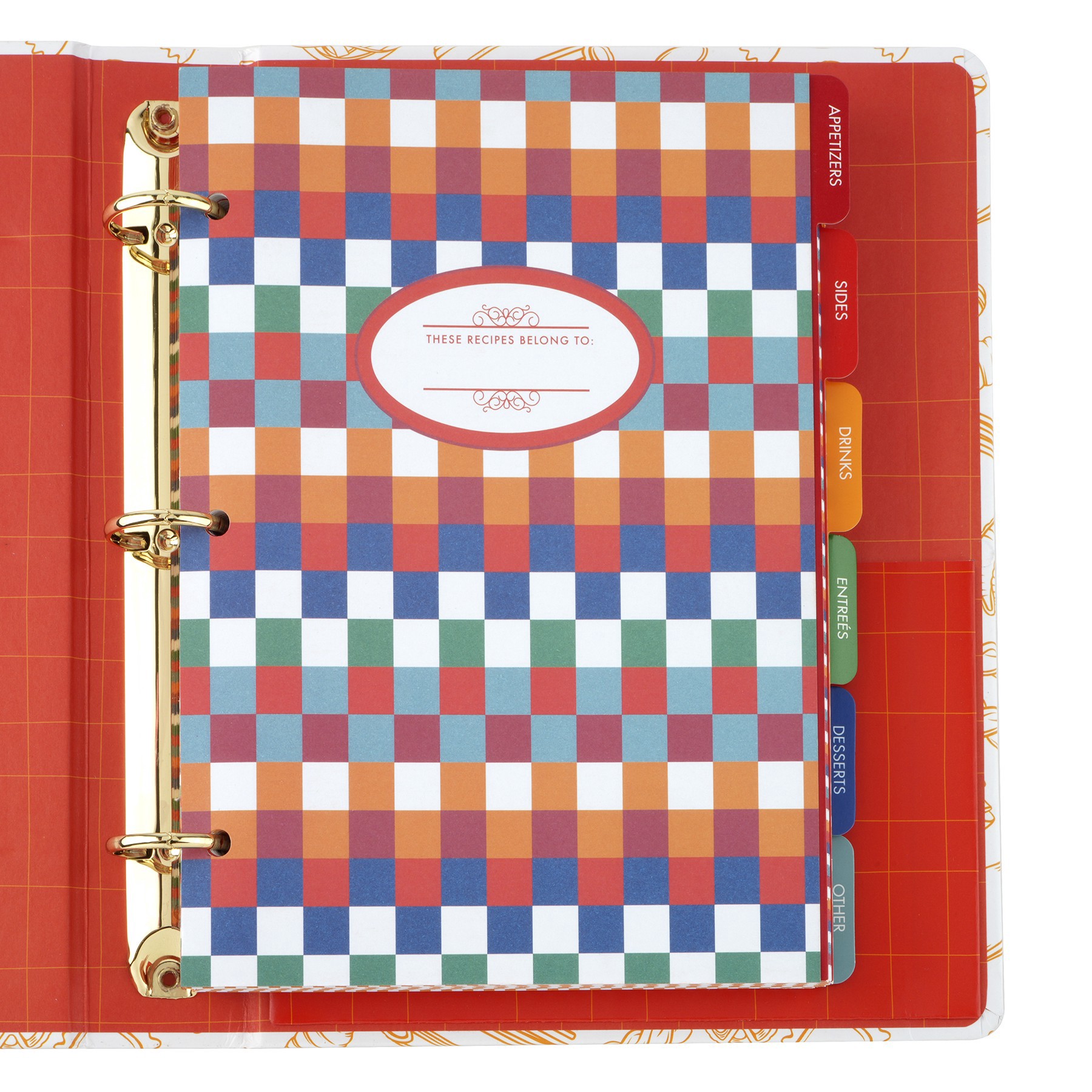 slide 3 of 3, 9.25" Secret Family Recipes Binder By Ashland, 7.25 in x 9.25 in x 1.5 in