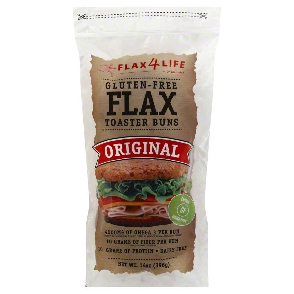slide 1 of 1, Flax4Life Bun Toaster Original, 14 oz
