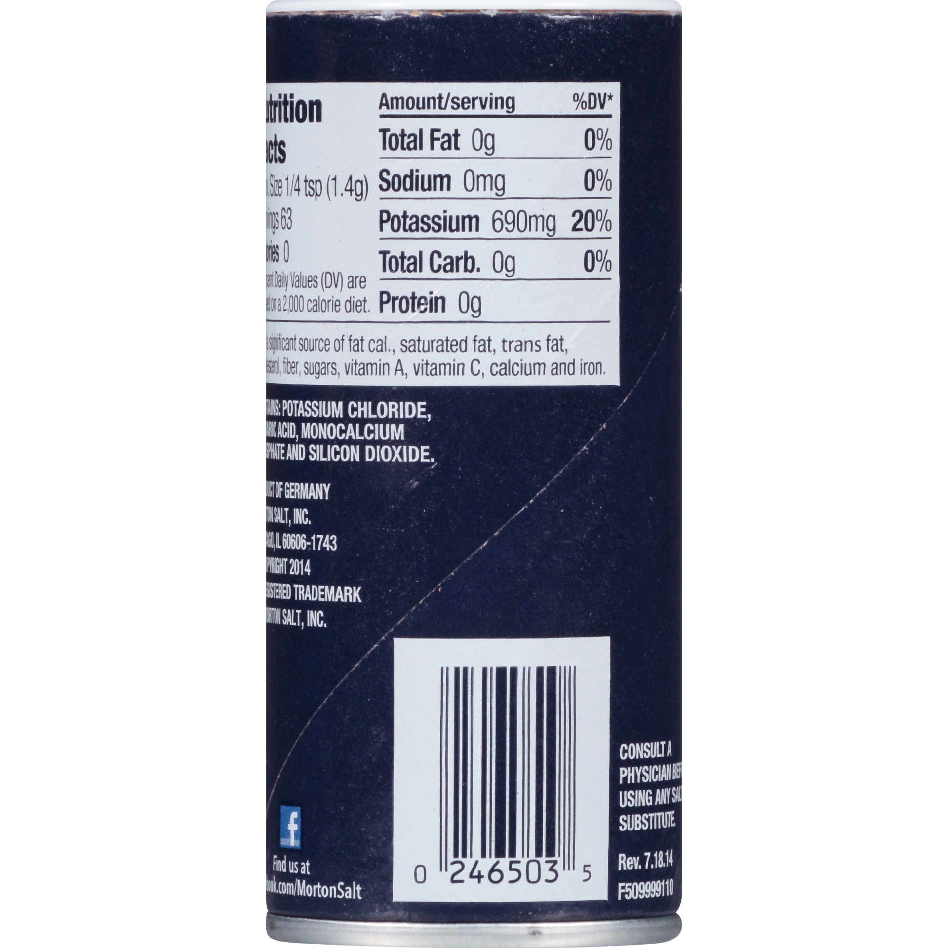 slide 4 of 6, Morton Salt Substitute - 3.125 oz, 3.12 oz